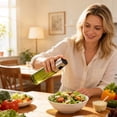 thumbnail image 2 of Oil Sprayer for Cooking Olive & Avocado Oil Spray Bottle, 100ml Food Grade Glass Mister with Adjustable Nozzle, 304 Stainless Steel Kitchen Gadgets for Air Fryer Salad Frying BBQ, 2 of 3