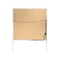 thumbnail image 3 of Pia 41 Inch Wood Mirror, LED Lighting, Beveled Edge, White, Silver - Saltoro Sherpi, 3 of 5