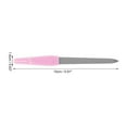 thumbnail image 2 of Unique Bargains 6 Pcs Stainless Steel Multifunctional Nail File Manicure Tool Pink, 2 of 7