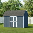 thumbnail image 2 of Little Cottage Co. 8x12 Value Gambrel Barn with 6 ft. Sidewalls, Side Entry, and Floor Outdoor Wood Storage Shed Do-It-Yourself Precut Kit, 2 of 13