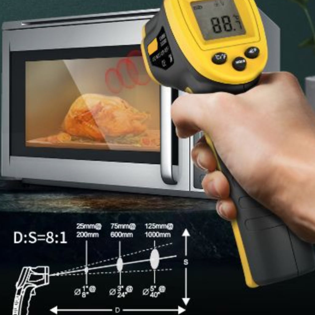 Osdhezcn Ultrared Rays Thermometers Digital Temperature Guns Gauge Suitable for Cooking BBQ and Industrial Use Accurate Readings