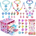 thumbnail image 1 of Set de joyas BEKALERZ Play para niñas de 3 a 8 años con anillos y pendientes, 1 of 7