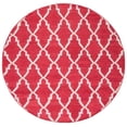 thumbnail image 2 of Safavieh Dhurries Astrid Geometric Area Rug, Red/Ivory, 6' x 6' Round, 2 of 10