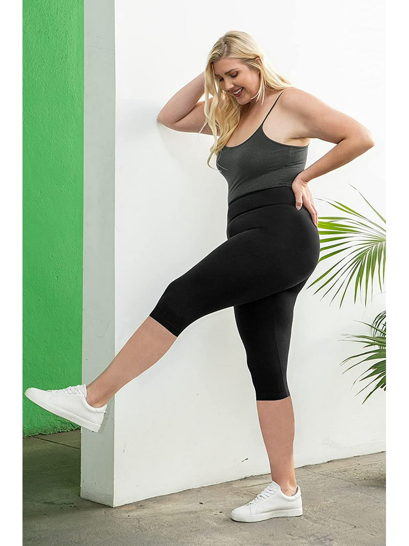 Leggings Depot Buttery Soft High Waisted Leggings – Women's Regular & Plus Size, Full Length & Capri