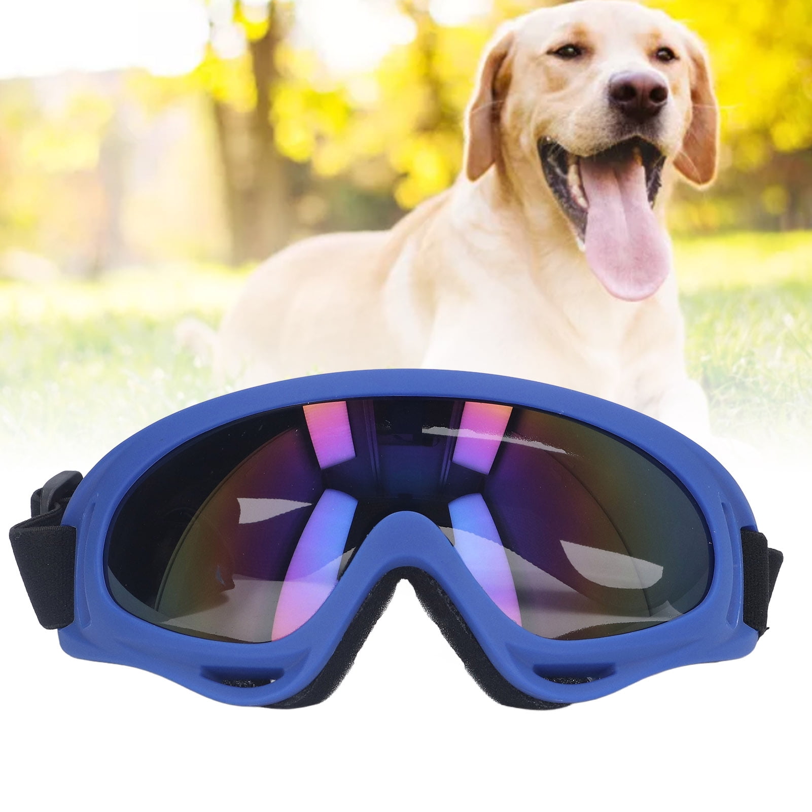 Dog Wear Sunglasses Comfortable Frame Large Dog Goggles Stylish Windproof Colorful Lens Impact Resistant For Walking For Riding Motorcycle 3004 Dark Blue Frame Walmart