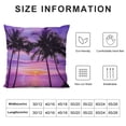 thumbnail image 5 of Qinduosi Pillow Cover Inch Palm Tree Landscape Linen Cushion Cover for Home Sofa Chair Decor Farmhouse Pillow Case, 5 of 5
