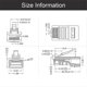 thumbnail image 5 of OULLX 20/50/100pcs RJ45 Connector 6U Gold PlatedPass Through Ethernet Cables Module Plug Network RJ-45 Crystal Heads Cat5 Cat5e, 5 of 5