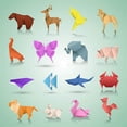thumbnail image 4 of 800 Hojas De Papel De Origami De Colores, Papel Cuadrado 70g 10 Colores 4 Tamaños Diferentes (7 X 10 X 15 X 20 Cm) Para Niños O Manualidades. Afortunado Sencillez, 4 of 4