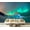 Color2, variant on Peel and Stick Wallpaper Northern lights borealis Jokulsarlon glacier ice lagoon Modern Art Wall Mural Decor Self Adhesive and Removable 69in x 98in