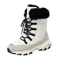 thumbnail image 2 of Winter Fashion Plus Size Warm Snow Boots for Women Cotton Thick Cotton Thick-soled Sponge Cake Middle Tube Snow, 2 of 9