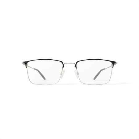 Walmart Men's MK10405 Square Prescription Eyeglasses with Case, Silver