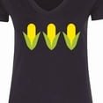 thumbnail image 4 of Inktastic Corn Lover Women's V-Neck T-Shirt, 4 of 5
