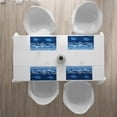 thumbnail image 3 of Ambesonne Nautical Place Mats Set of 4, Underwater Life Sail, Standard Size, Blue White, 3 of 4