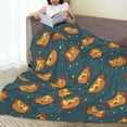 thumbnail image 6 of Fuzoiu Hot Dog 6 Print Ultra-Soft Micro Fleece Blanket,All Seasons Flannel Throw, Lightweight Blanket for Bed, Sofa, Couch, Movie Night, Camping, and Travel-80"x60", 6 of 7