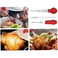 thumbnail image 4 of Outil de Rôtissage de Dinde 4 Pcs Pompe à Assaisonnement de Dinde en Silicone Séparateur de Viande Attrape-Ours Fourchette de Dinde en Acier Inoxydable Ensemble d'Outils de Barbecue Outils de Dinde Traitement Attrayant, 4 of 8