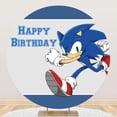 thumbnail image 3 of Personalizar el nombre del bebé y los años de Sonic the Hedgehog Telón de fondo Decoración para fiesta de cumpleaños Estudio fotográfico de Sonic Suministros para fiesta de baby shower, 3 of 5