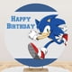 thumbnail image 3 of Personalizar el nombre del bebé y los años de Sonic the Hedgehog Telón de fondo Decoración para fiesta de cumpleaños Estudio fotográfico de Sonic Suministros para fiesta de baby shower, 3 of 5