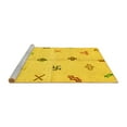 thumbnail image 2 of Ahgly Company Machine Washable Indoor Rectangle Solid Yellow Modern Area Rugs, 2' x 3', 2 of 4