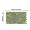 thumbnail image 4 of Decorative Room Area Runner Rug for Bathrooms – Absorbent Polyester Fiber Long Modern Green Non Washable Mat Cozy Home Floor Covering, 4 of 4