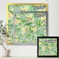 thumbnail image 4 of Designart 'Yellow Flowers and Tropical Foliage XIV' Modern Framed Art Print, 4 of 4