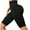 Black, variant on Women's High Waist Seamless Yoga Shorts, Peach Lifting Fitness Running Gym Athletic Shorts with 3D Anti-Cellulite Compression Push-Up Sculpting Technology