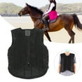 thumbnail image 4 of Equestrian Protective Black Vest Protector, Lightweight One Piece Armor Equestrian Vest With Extended Padding For Unisex For Adults Boys Girls Children S, 4 of 8