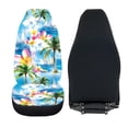 thumbnail image 6 of XYZCANDO Automotive Interior Protection Car Seat Covers Sedan Van SUV, Soft Stretchy Front Seat Cover 2 Pack Stretchy Cloth Tropical Beach, 6 of 10