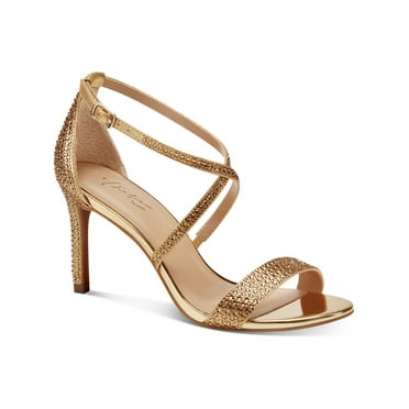 Thalia Sodi Womens Darria Faux Suede Strappy Dress Sandals