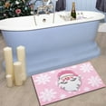 thumbnail image 2 of GUANGHONG Christmas Doormat Winter Bath Rug Snowflak Mats Front Door Mat Decorative Non Comfortable Mat Home Cashmeree Imitation Living Room Rugs Fuzzy Carpet for Living Room Large Knit Blanket, 2 of 5