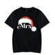 thumbnail image 4 of Camiseta a juego para hombre y mujer, camisa con gorro de Papá Noel para amantes de la Navidad, ropa de fiesta de Navidad para pareja, 4 of 5
