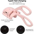 thumbnail image 6 of Heated Eyelash Curlers，Electric Eyelash Curlers with USB Rechargeable,Eyelash Curler Natural Curling Last 24H,2 Heating Modes with Sensing Heating Silicone Pad, Pink, 6 of 9