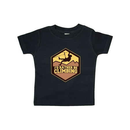 

Inktastic I d Rather Be Climbing Gift Baby Boy or Baby Girl T-Shirt