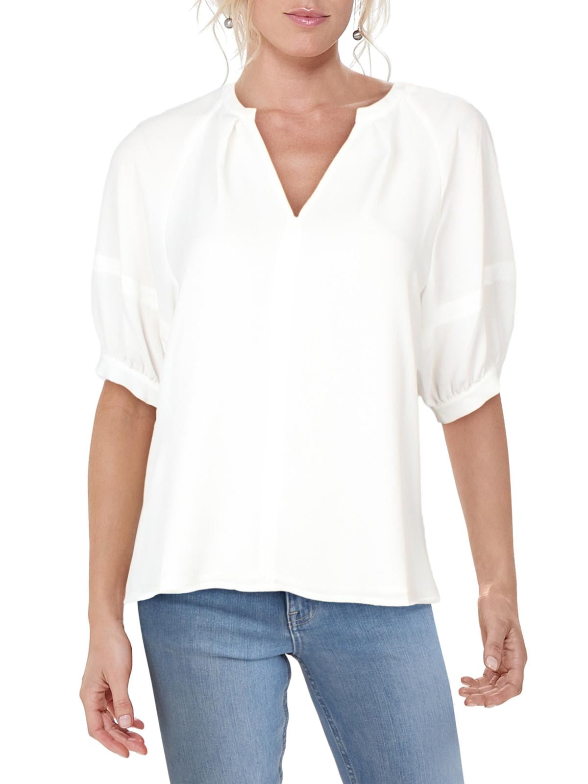 Vince Camuto Womens Crepe Everyday Pullover Top 