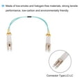 thumbnail image 4 of Uxcell 0.2 Meters 0.6Ft Fiber Patch Cable Multimode LC-LC OM3 LSZH Fiber Optic Jumper Green For Network Transceiver,1Pcs, 4 of 6