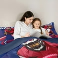thumbnail image 4 of Erosebridal American Football City Bed in a Bag Queen Size,Buffalo Bed Set,Rugby Team Bedding Queen Size For Teens,Lightweight Bedroom Decor Reversible,7 Pieces, 4 of 7