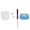 Blue, variant on BIMZUC Portable Magnetic Mic Holder Fit for Kenwood KMC-30 KMC-32 KMC-35 CB Radio Microphone Mount Hanger Clip with Adhesive Backing, 3.15 in / 8 cm, Blue[cite: 1]