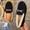 36, variant on OKBOP Women's Round Toe Faux Suede Loafers, Flat Sleek Design Dress