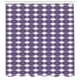 thumbnail image 3 of Ambesonne Geometric Shower Curtain, Vivid Chevron Zigzags, 69"Wx84"L, Dark Purple Lavender, 3 of 3