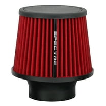 Spectre Universal Clamp-On Air Filter: High Performance, Washable Filter: Round Tapered; 3 in (76 mm) Flange ID; 6.5 in (165 mm) Height; 6 in (152 mm) Base; 4.75 in (121 mm) Top, SPE-9132