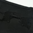 thumbnail image 3 of KIDSCOOL SPACE Boys Summer Denim Shorts, Ripped Soft Elastic Band Inside Half Jean Pants,Black,5-6 Years, 3 of 5