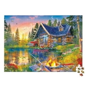 SPRINGBOK PUZZLES Collections Etc 500-Piece Sun Kissed Cabin Jigsaw Puzzle