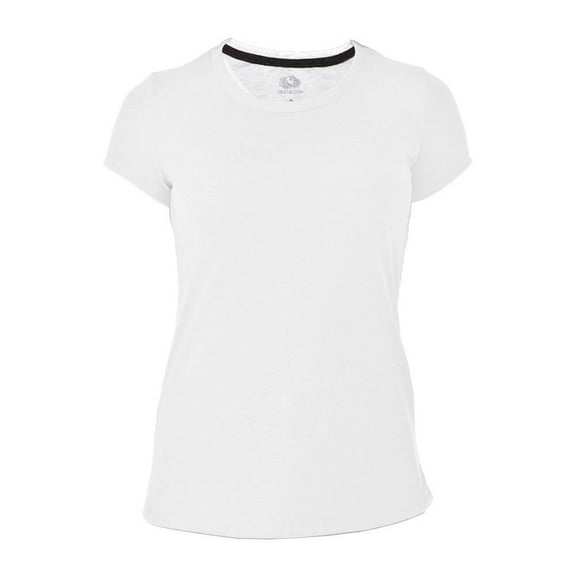 Playera Fruit Of The Loom para Mujer, Cuello Redondo Manga Corta Blanco Talla  M