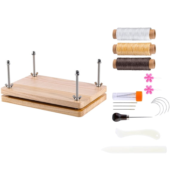 Acahhotxx Bookbinding Base, Book Press and Hand Sewing Tool, Professional Bookbinding Tool for Handmade Books, Bookbinding Flower Craft Pressing