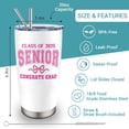 thumbnail image 2 of Graduation Gifts for Her, Class of 2025 Graduation Gifts, High School, College, Masters, PHD Degree Graduation Gift for Women, Graduate Tumbler 20oz for Nurse, Police, 2 of 6