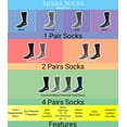 thumbnail image 3 of Sierra Socks Men's Thick Hiking Wool 1 Pair Socks (Gray, Large), 3 of 5