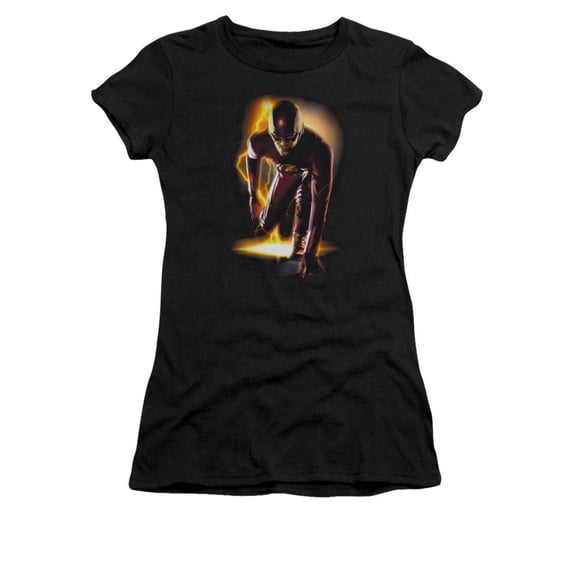 The Flash Ready Black Juniors T-Shirt-X-Large