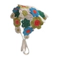 thumbnail image 1 of Accesorios para el cabello de pandana de crochet de crochet, decoración de peinado linda, corbata diadema anudado Flores azules, 1 of 8