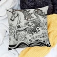 thumbnail image 2 of BANET Throw Pillow Cushion Cover, Theme Mythological Pattern Design Print, Decorative Square Accent Pillow Case 12x12in, 2 of 5