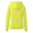 thumbnail image 4 of UAMVSH Long Sleeve Pullover Hoodie for Women Classic Solid Color Long Sleeve Hooded Sweatshirts with Pockets Casual Drawstring Tops(X-Large,Yellow 2), 4 of 4