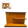 thumbnail image 4 of Fondo de pared con ventana de madera para casa de muñecas. Decoración para casa de muñecas. Toma una foto de la muñeca. Estilo 3, 4 of 7